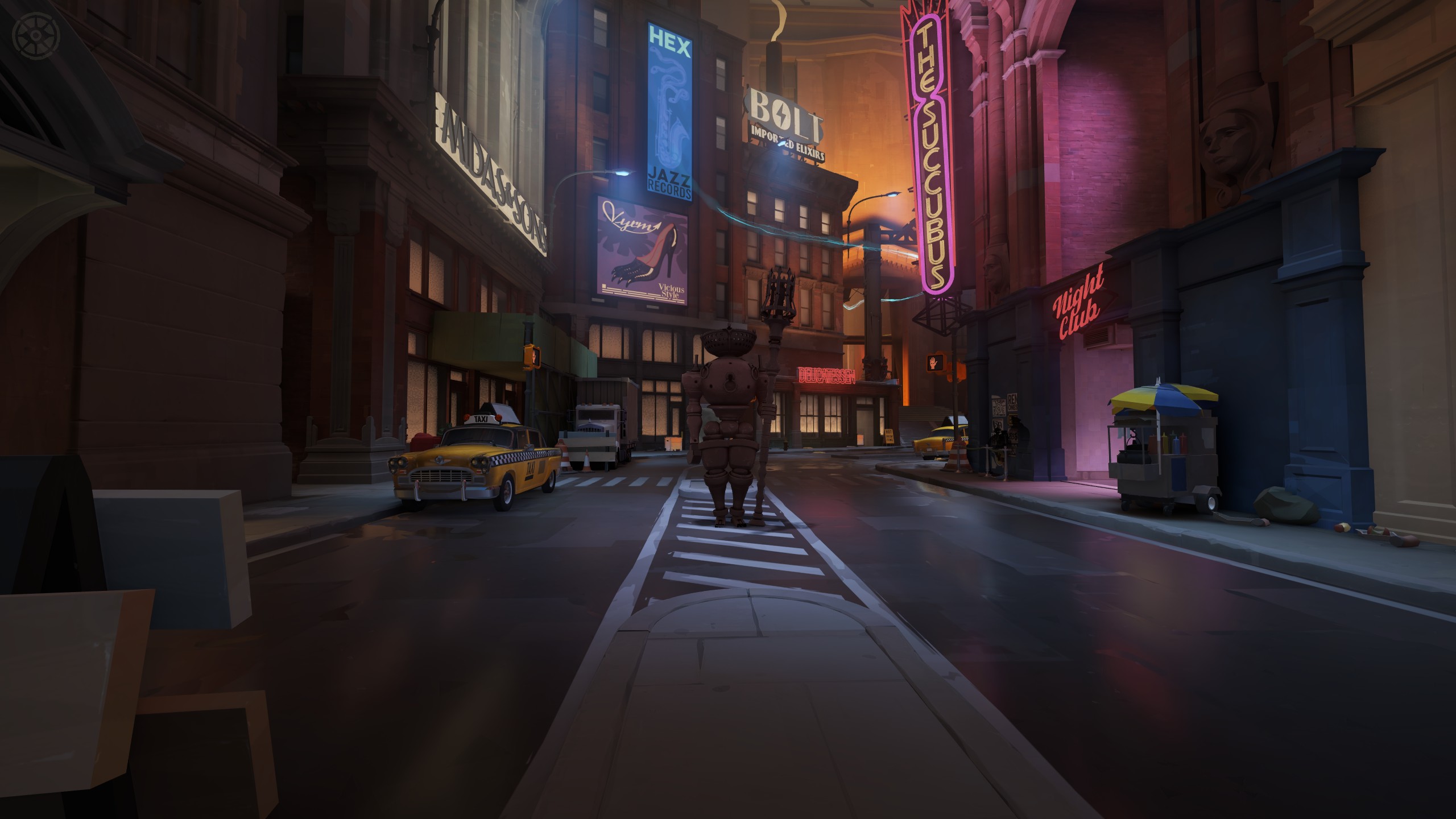 A Guardian in the lane.