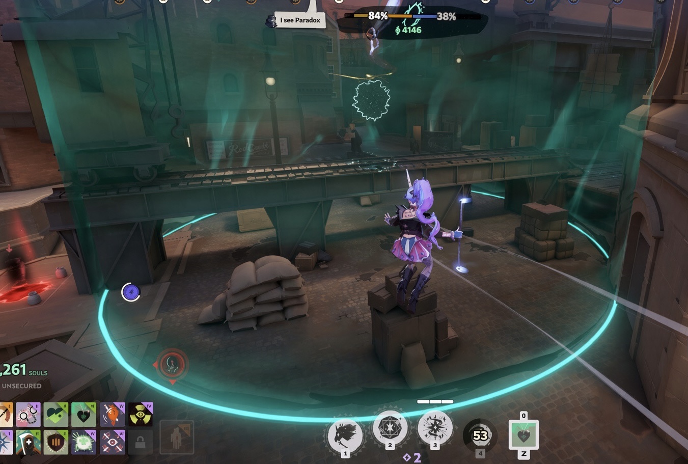 The Unstable Rift capture circle. Stand in it until your team owns it.