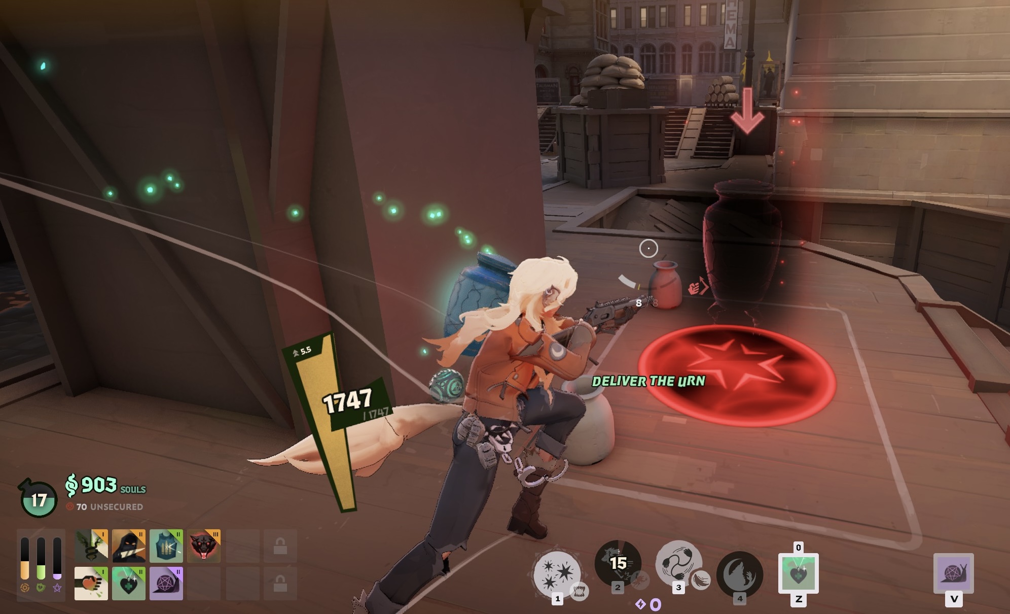 The Soul Urn at its delivery point.